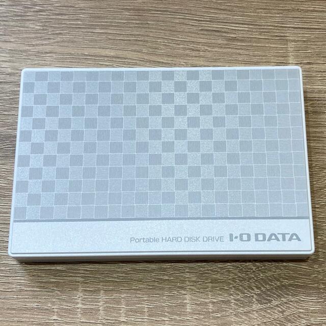 IODATA(アイオーデータ)のアイオーデータ 外付けHDD 1TB ホワイト スマホ/家電/カメラのPC/タブレット(PC周辺機器)の商品写真