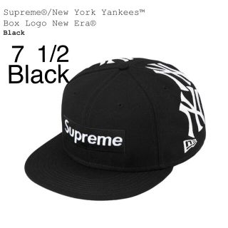 シュプリーム(Supreme)の7-1/2 黒 Supreme Yankees Box Logo New Era(キャップ)