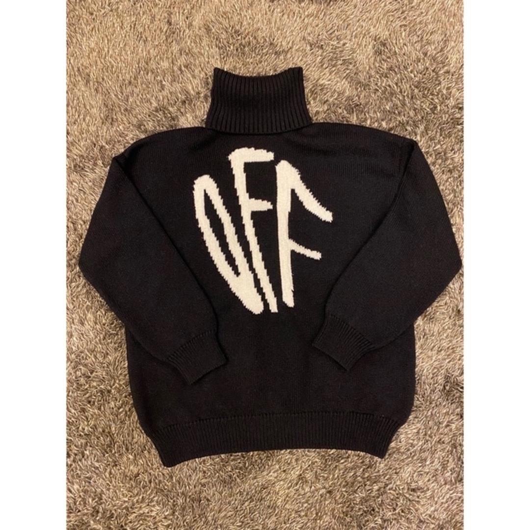 値下げ【20AW】OFF-WHITE / グラフィティセーター / BLACK