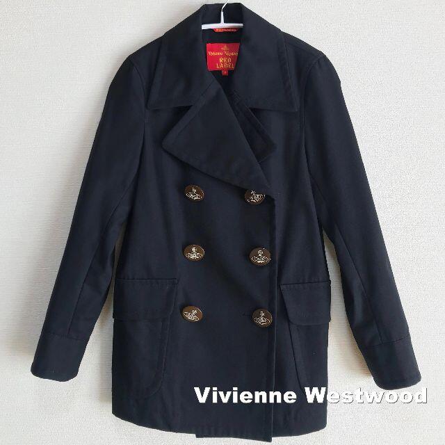 Vivienne Westwood(ヴィヴィアンウエストウッド)の【Vivienne Westwood】ビックORBボタン ショートコート レディースのジャケット/アウター(チェスターコート)の商品写真