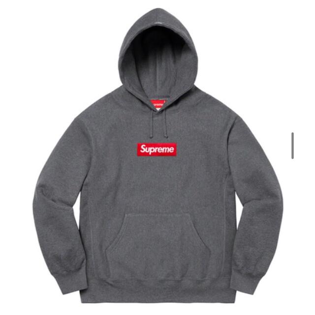 21AW supreme boxlogo フーディ チャコール L | www.flyforreal.com