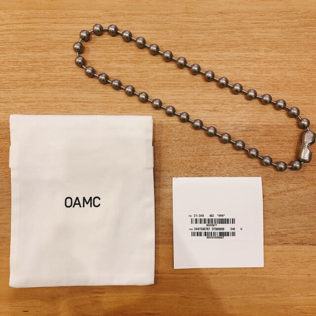 2021AW OAMC MYTH NECKLACE ボールチェーン ネックレスメンズ