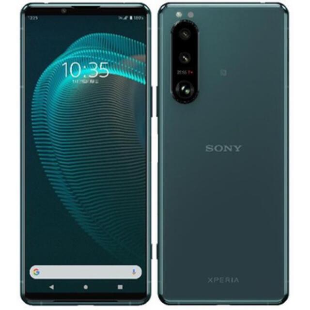 愛用 - SONY 限定価格!新品同様!au グリーン Xperia5III SONY