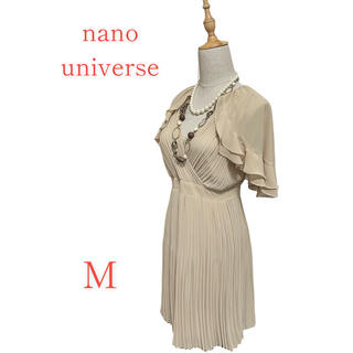 ナノユニバース(nano・universe)のnano universe ナノユニバース  ワンピースドレス　ベージュ　M(ひざ丈ワンピース)