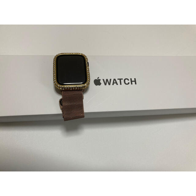 純国産 アップル Apple Watch SE 44mm スペースグレイアルミ ブラック