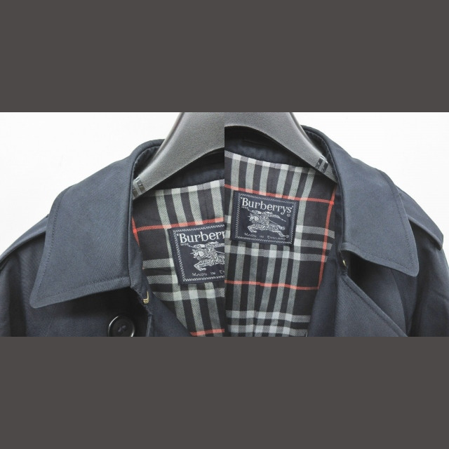 古着 80s 英国製 Burberrys チェック ライナー 比翼 ステン