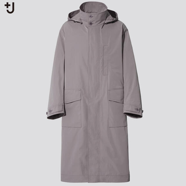 Jil Sander(ジルサンダー)のUNIQLO ＋J オーバーサイズフーデッドロングコート メンズのジャケット/アウター(ステンカラーコート)の商品写真