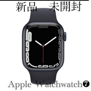 アップルウォッチ(Apple Watch)の新品Apple Watch series7 41mm ミッドナイトアルミニウム (腕時計(デジタル))