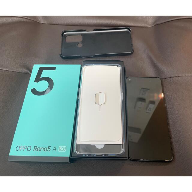 [開封品] oppo reno 5a   SIMフリー シルバーブラック