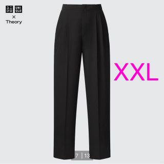 ユニクロ(UNIQLO)のストレッチパンツ ユニクロ × セオリー　2021AW  BLACK XXL(カジュアルパンツ)