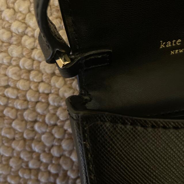 ケイトスペード 黒 スマホポシェット ショルダー 新品未使用 旅行バッグ