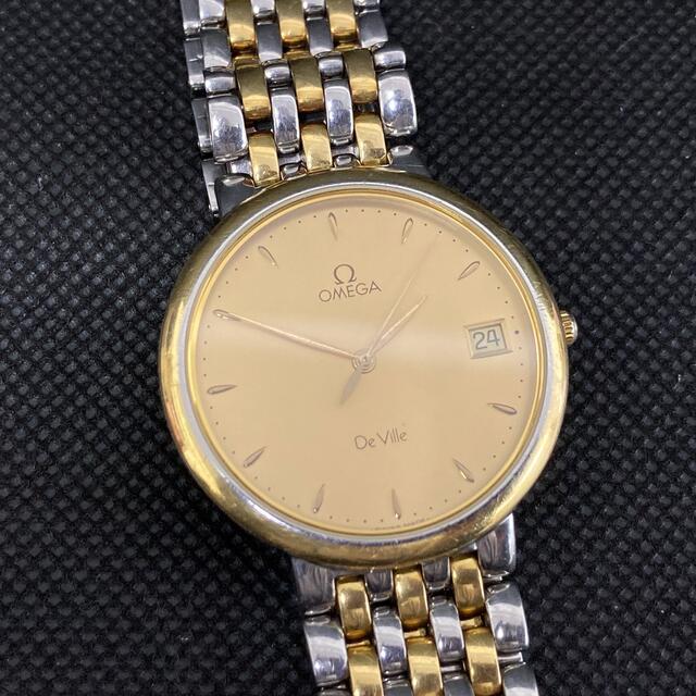 【美品】OMEGA DeVille レディース腕時計 プッシュ式 ビンテージ