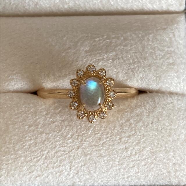 agete(アガット)のAvaron : Marguerite Labradorite Ring #9 レディースのアクセサリー(リング(指輪))の商品写真