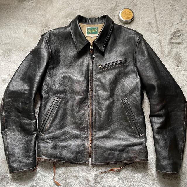 flat head フラットヘッド ホースハイド ライダースジャケット 42