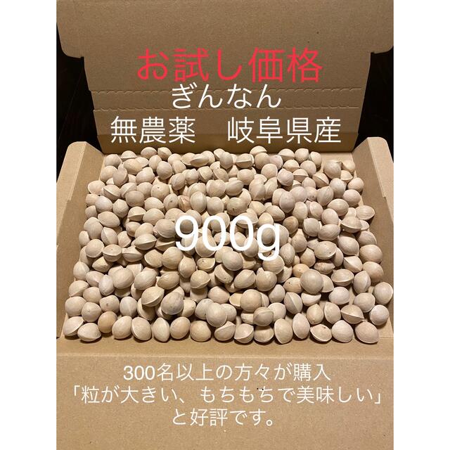 お試し価格　ぎんなん　無農薬　岐阜県産　900g 食品/飲料/酒の食品(野菜)の商品写真