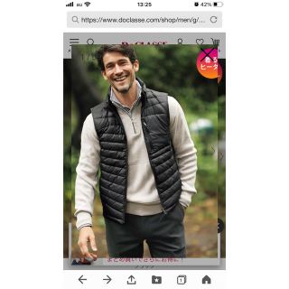 ドゥクラッセ　メンズ　ベスト(ダウンベスト)