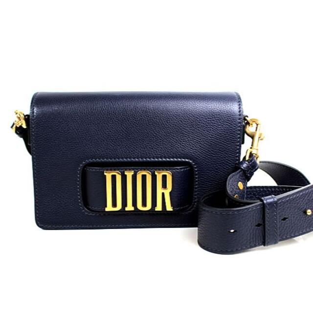 Dior - クリスチャンディオール DIOR ショルダーバッグ ネイビー 美品 