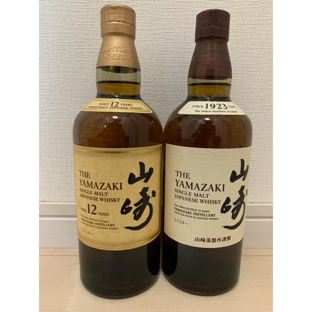 サントリー(サントリー)の山崎ウイスキー　12年、NV 各1本 食品/飲料/酒の酒(ウイスキー)の商品写真