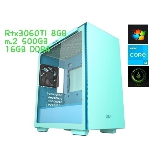 限定価格!【評価A】RTX3060 i3 12100F ゲーミングPC