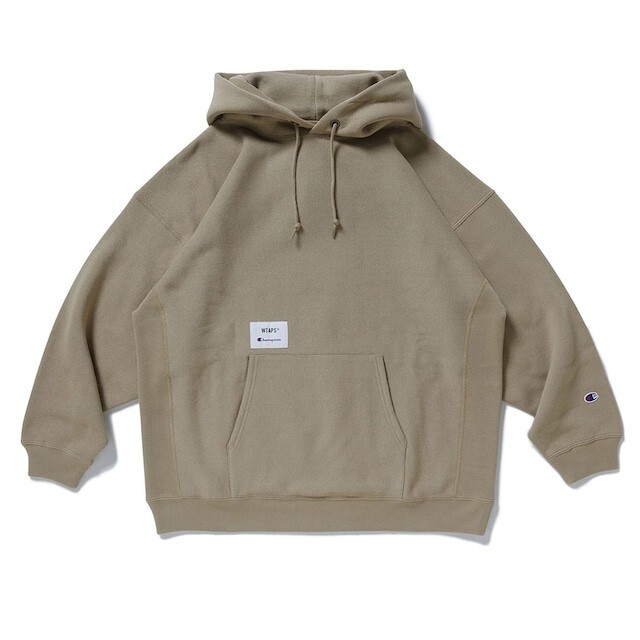 W)taps(ダブルタップス)のWtaps×Champion コラボ フーディ ベージュ XL 送料込み メンズのトップス(パーカー)の商品写真