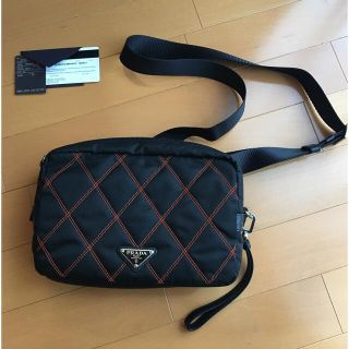 プラダ(PRADA)のプラダ PRADA 黒 クラッチバッグ ボディバッグ ショルダーバッグ ブラック(ボディーバッグ)