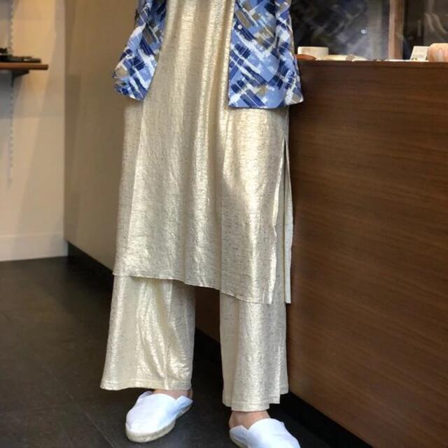 【新品未使用】PHEENY FOLLED LINEN EASY PANTS 9