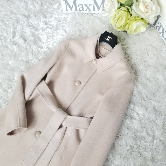 ☆美品☆Max Mara☆マックスマーラ☆ベルテッドコート - ロングコート