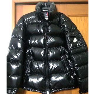 モンクレール(MONCLER)のモンクレール　ダウン　サイズ1 フード付き　マヤ　ブラック　黒　moncler(ダウンジャケット)