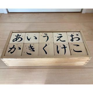 知育玩具　ひらがな積み木　パズル　(知育玩具)