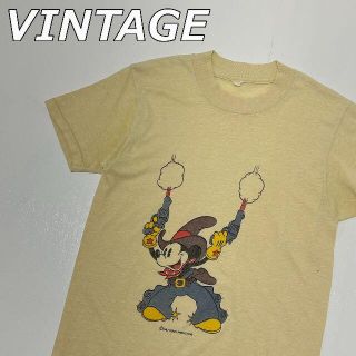 ディズニー(Disney)の80年代頃 Disney ビンテージ 西部 ウエスタン ミッキー Tシャツ(Tシャツ(半袖/袖なし))