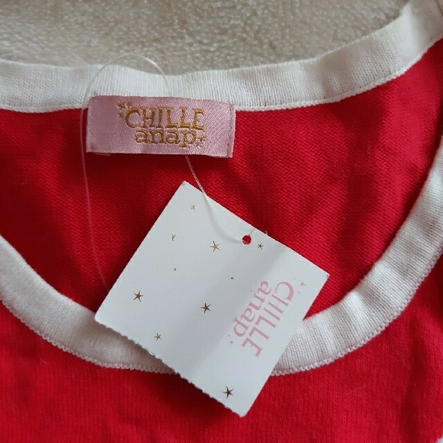 CHILLE anap(チルアナップ)のCHILLE anap　チルアナップ　ピンク　リボン　ニット　セーター レディースのトップス(ニット/セーター)の商品写真