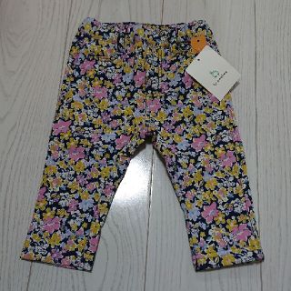 ブランシェス(Branshes)の新品 タグ付き ベビー 花柄 裏起毛 パンツ レギンス ブランシェス(パンツ)