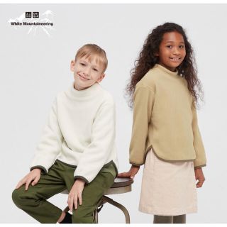 ユニクロ(UNIQLO)のユニクロ　ホワイトマウンテニアリング　コラボ　フリースモックネックプルオーバー (ニット)