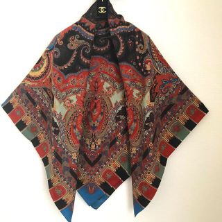 エトロ(ETRO)のETRO エトロ 新品　大判　シルクウール ストール(マフラー/ショール)