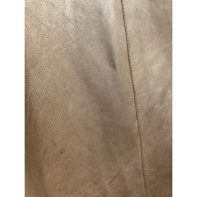 皮とスエードのリバーシブルコート レディースのジャケット/アウター(ロングコート)の商品写真