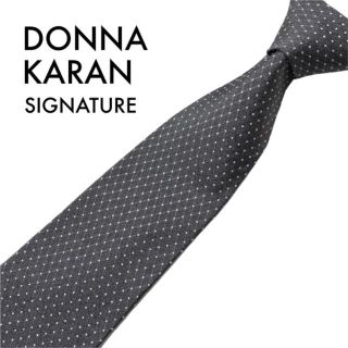 ダナキャラン(Donna Karan)のダナキャラン シグネチャー USA製 ネクタイ 高級シルク100% ドット柄(ネクタイ)