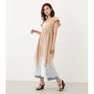 リエンダ(rienda)の新品　Lace Embroidery Frill SLV ジレ　rienda(その他)