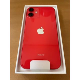 アップル(Apple)のApple iPhone12 mini 64GB レッド SIMフリー(スマートフォン本体)