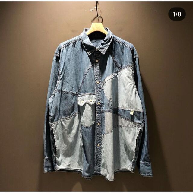 SSZ midnight denim shirt  M ブルー