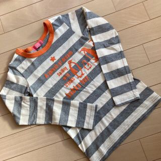 ハッカキッズ(hakka kids)の美品ハッカキッズ♡ボーダーカットソー130(Tシャツ/カットソー)