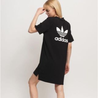 アディダス(adidas)の【新品】adidas💗ロゴTシャツ　ワンピース(Tシャツ(半袖/袖なし))