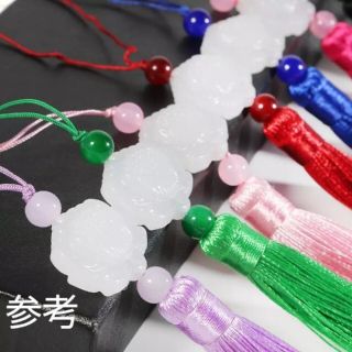 チャイナ アクセサリー 佩玉 蓮の花 チャーム タッセル 漢服 華流 宮廷 中国