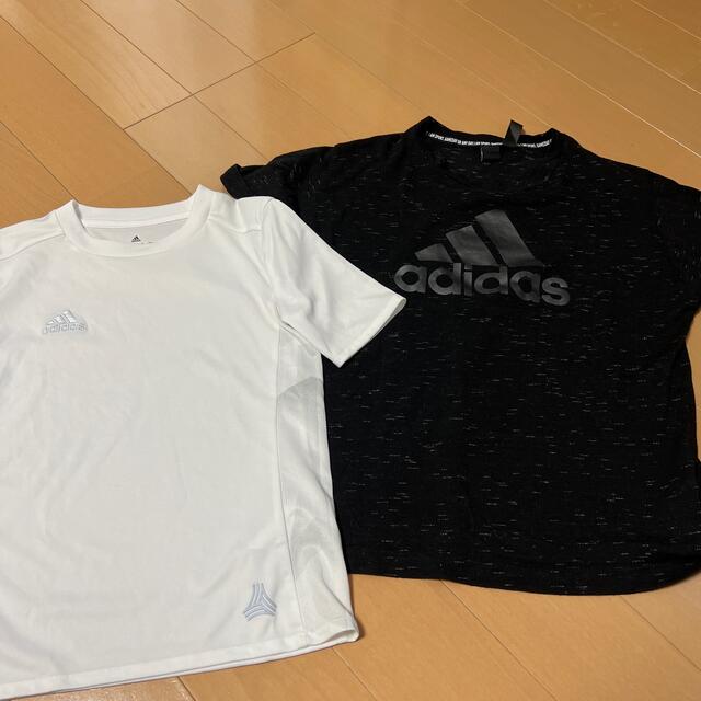 adidas(アディダス)のadidas Tシャツ　130.150  2枚 キッズ/ベビー/マタニティのキッズ服男の子用(90cm~)(Tシャツ/カットソー)の商品写真