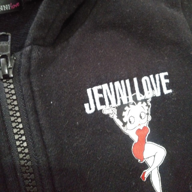 JENNI(ジェニィ)のJENNI  パーカー　150  黒 キッズ/ベビー/マタニティのキッズ服女の子用(90cm~)(ジャケット/上着)の商品写真