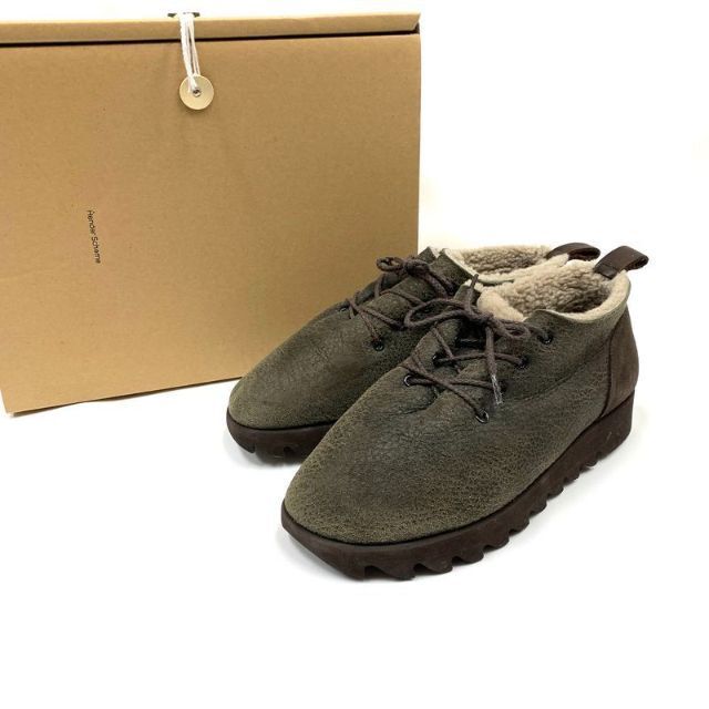 Hender Scheme(エンダースキーマ)のHender Scheme mouton lace ムートンシューズ 5 茶 メンズの靴/シューズ(スリッポン/モカシン)の商品写真