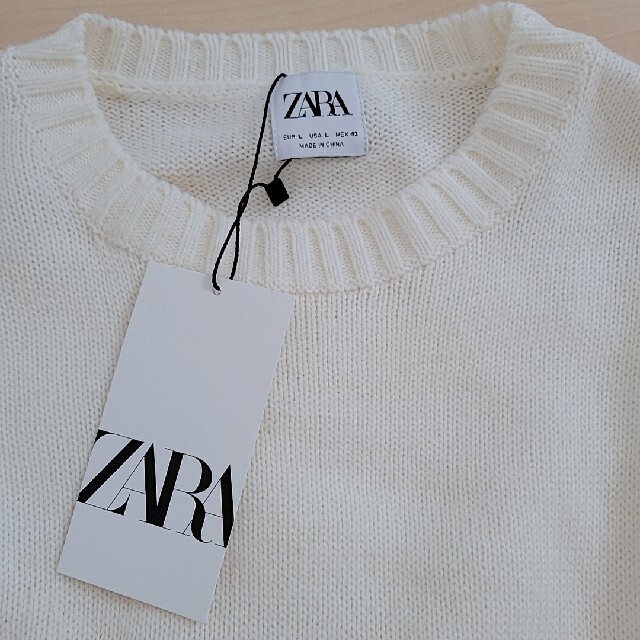 Zara Zara メンズ 新品タグ付き 白ニットセーターの通販 By J S Shop ザラならラクマ