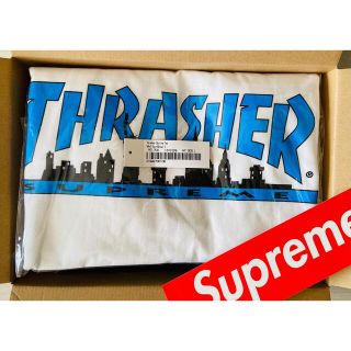 シュプリーム(Supreme)のSupreme Thrasher skyline tee サイズS 白(Tシャツ/カットソー(半袖/袖なし))