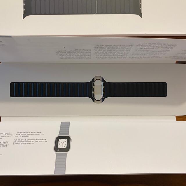 Apple Watch レザーリンク ミッドナイト S/M 42/44/45mmの通販 by