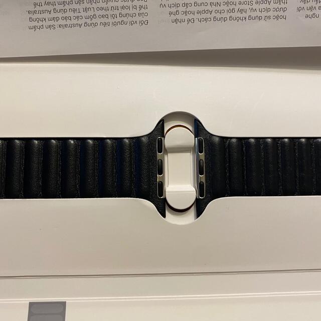 Apple Watch レザーリンク ミッドナイト S/M 42/44/45mmの通販 by