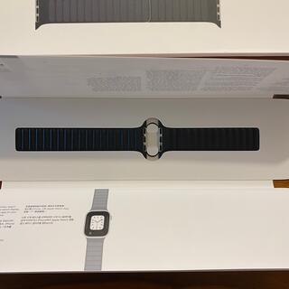 Apple Watch レザーリンク ミッドナイト S/M 42/44/45mmの通販 by ...